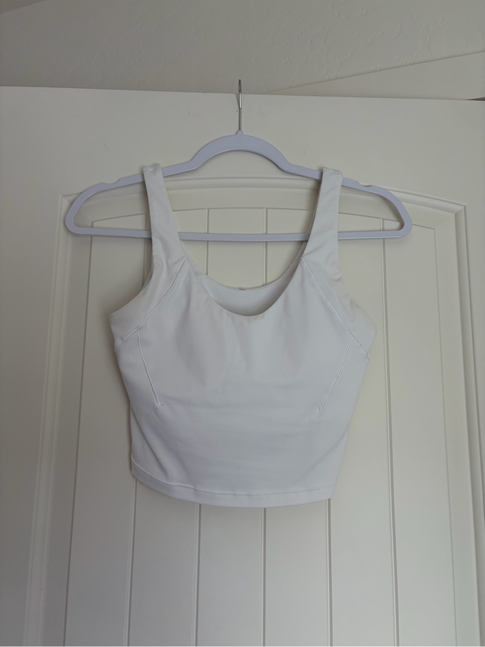 CALIA by Carrie Underwood White Scoop Neck Crop Tank